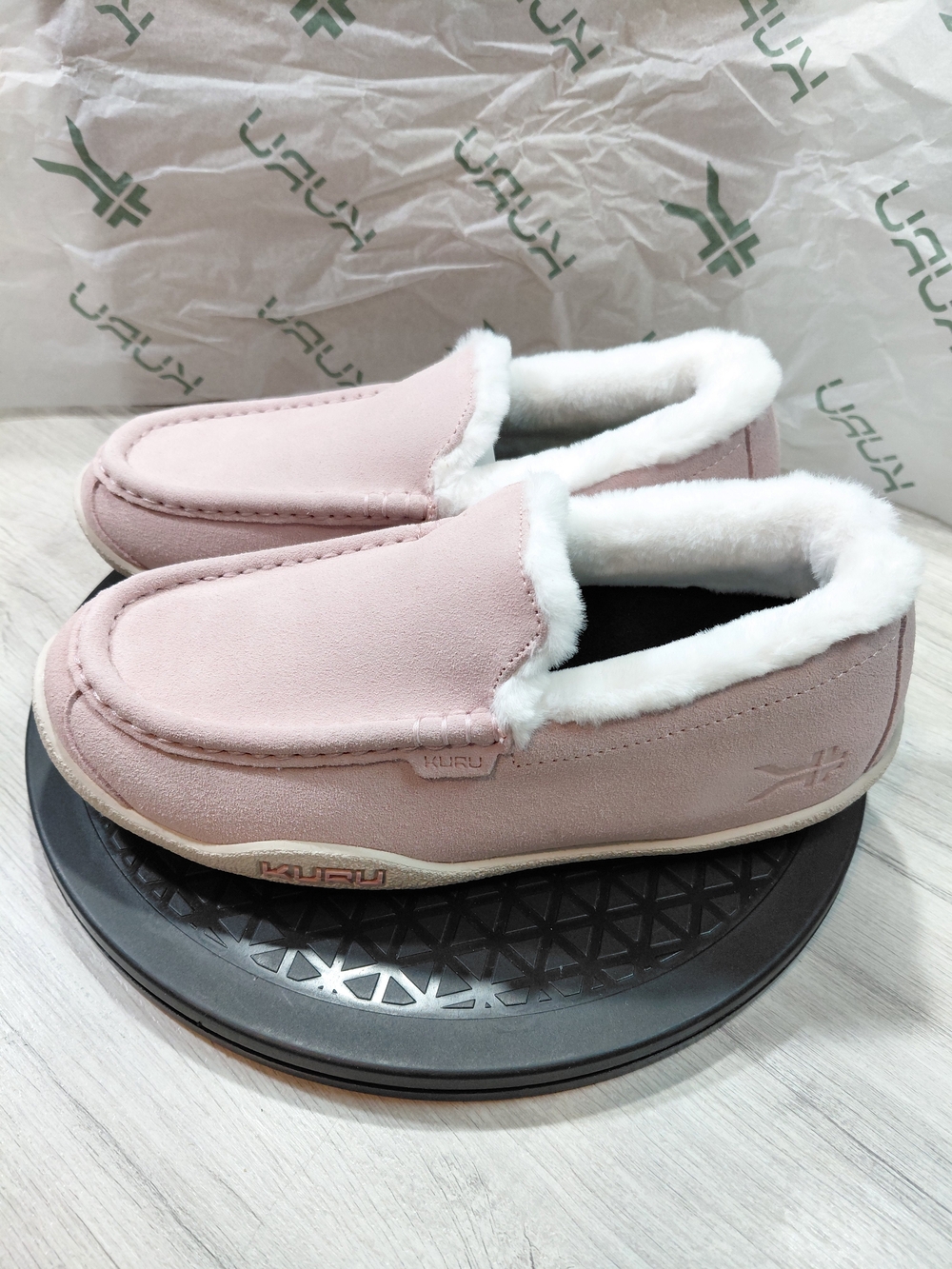 NEW KURU Women's Loft Soft Pink Fleece-Lined Slip-On Slipper SIZE 8.5
